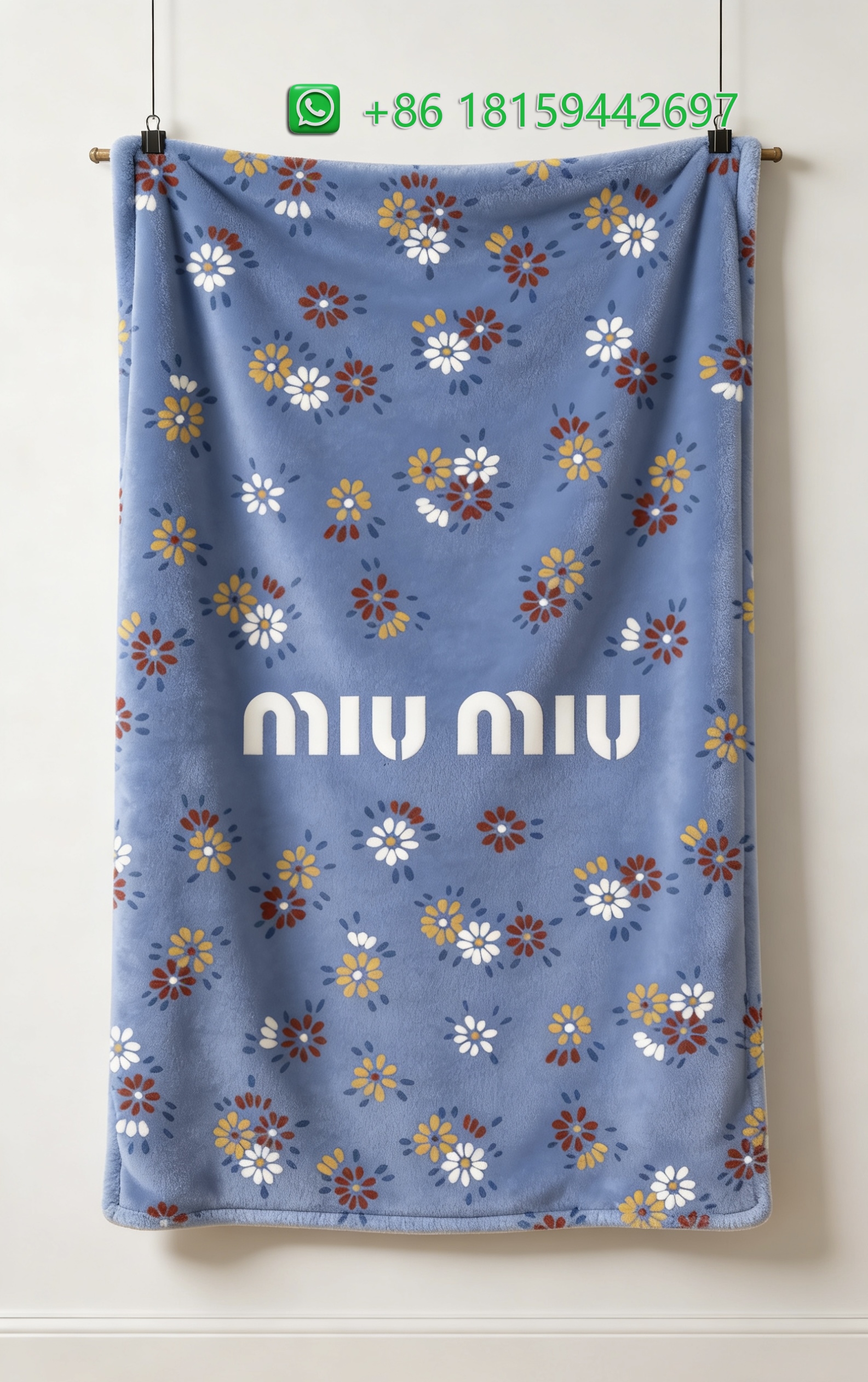 Miumiu Throw Blankets